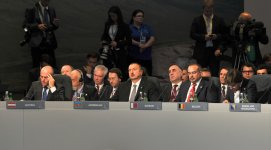 Президент Азербайджана выступил на саммите НАТО в Уэльсе (ФОТО)