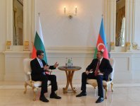 Azerbaijani, Bulgarian presidents have one-on-one meeting (PHOTO)