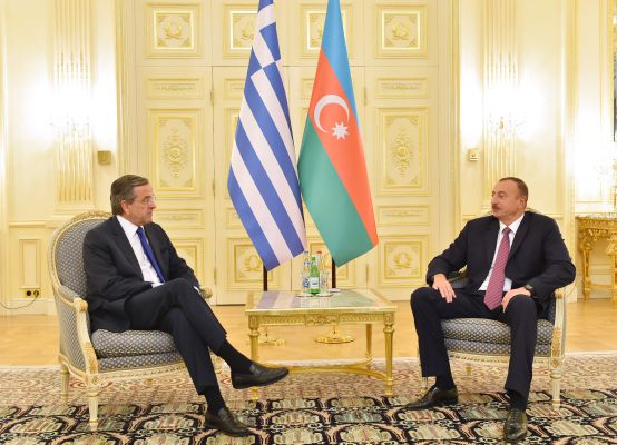 Президент Азербайджана встретился с премьер-министром Греции (ФОТО)