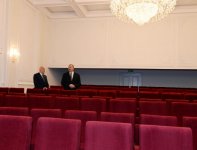 Ильхам Алиев ознакомился с условиями, созданными в Исмаиллинском районном дворце культуры после капремонта (ФОТО)