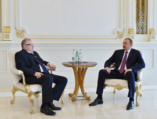 Ilham Aliyev receives Vladimir Zhirinovsky
