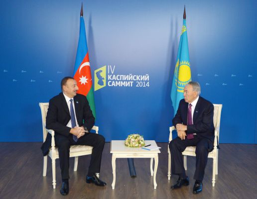 Состоялась встреча Президента Азербайджана Ильхама Алиева и Президента Казахстана Нурсултана Назарбаева (ФОТО)