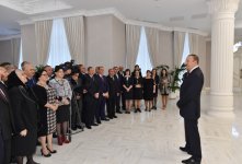 President Ilham Aliyev attended the opening of the Heydar Aliyev Center in Khirdalan