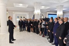 President Ilham Aliyev attended the opening of the Heydar Aliyev Center in Khirdalan