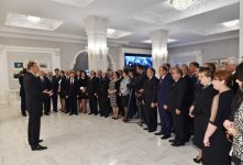President Ilham Aliyev attended the opening of the Heydar Aliyev Center in Khirdalan