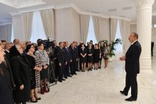 President Ilham Aliyev attended the opening of the Heydar Aliyev Center in Khirdalan