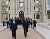 President Ilham Aliyev attended the opening of the Heydar Aliyev Center in Khirdalan