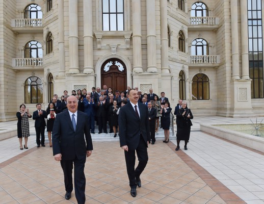 President Ilham Aliyev attended the opening of the Heydar Aliyev Center in Khirdalan