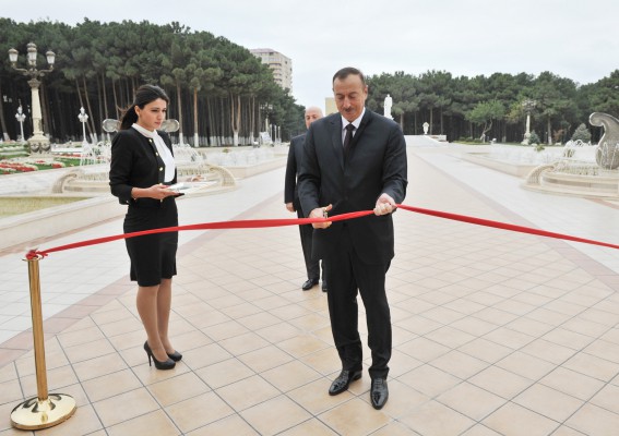 President Ilham Aliyev attended the opening of the Heydar Aliyev Center in Khirdalan
