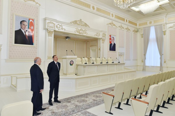 President Ilham Aliyev attended the opening of the Heydar Aliyev Center in Khirdalan
