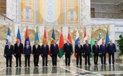 Президент Азербайджана Ильхам Алиев принял участие в заседании Совета глав государств СНГ в Минске (ФОТО)