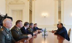 Azerbaijani president receives delegation led by Russian Defence Minister