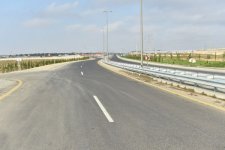 President Aliyev attends opening of first part of Gala-Pirallahi highway (PHOTO)