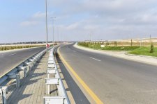 President Aliyev attends opening of first part of Gala-Pirallahi highway (PHOTO)