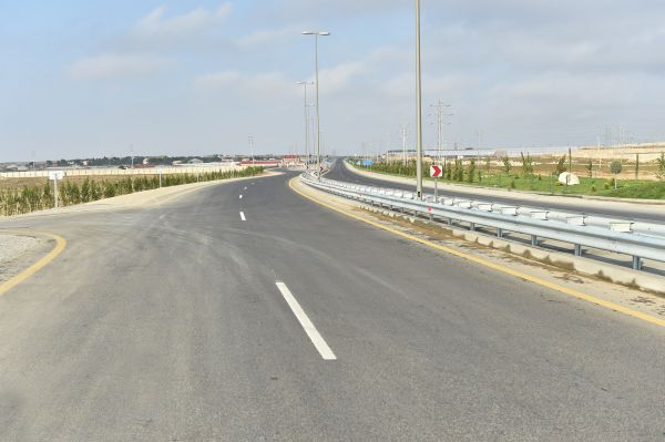 President Aliyev attends opening of first part of Gala-Pirallahi highway (PHOTO)