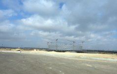 Azerbaijani president, his spouse review progress of construction at Baku Olympic Stadium
