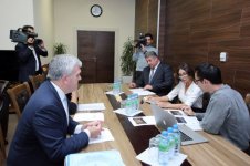 Первая леди Азербайджана Мехрибан Алиева ознакомилась с условиями, созданными в офисе операционного комитета Европейских игр (ФОТО)