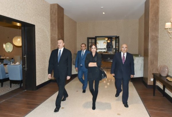 President Aliyev, first lady open “Qarabağ SPA & Resort” hotel complex in Naftalan (PHOTO)