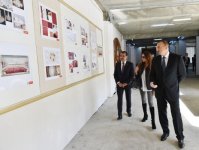 Azerbaijani president reviews progress of construction at Ganja State Philharmonic (PHOTO)