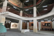 Azerbaijani president reviews progress of construction at Ganja State Philharmonic (PHOTO)