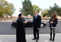 President Aliyev reviews restoration and construction work at Imamzade Complex in Ganja
