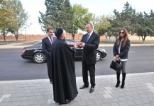 President Aliyev reviews restoration and construction work at Imamzade Complex in Ganja