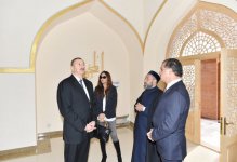 President Aliyev reviews restoration and construction work at Imamzade Complex in Ganja