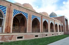 President Aliyev reviews restoration and construction work at Imamzade Complex in Ganja