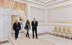 President Ilham Aliyev attended the opening of the Heydar Aliyev Center in Goranboy