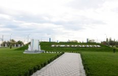 President Aliyev attends ceremony of water supply system reconstruction in Goranboy