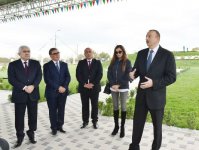 President Aliyev attends ceremony of water supply system reconstruction in Goranboy