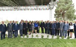 President Aliyev attends ceremony of water supply system reconstruction in Goranboy