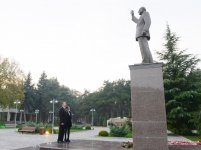 Президент Азербайджана и его супруга посетили город Нафталан (ФОТО)