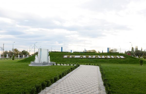 President Aliyev attends ceremony of water supply system reconstruction in Goranboy