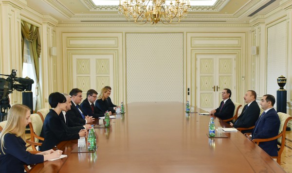 Azerbaijani president receives Lithuanian FM