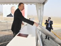 Президент Ильхам Алиев принял участие в церемонии закладки фундамента «Шамкир Агропарка» (ФОТО)