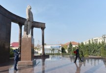 Azerbaijani president visits country’s Shamkir district
