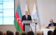 Президент Азербайджана и его супруга приняли участие в открытии 43-й Генассамблеи Европейского Олимпийского комитета в Баку (ФОТО)