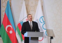 Президент Азербайджана и его супруга приняли участие в открытии 43-й Генассамблеи Европейского Олимпийского комитета в Баку (ФОТО)