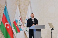 Президент Азербайджана и его супруга приняли участие в открытии 43-й Генассамблеи Европейского Олимпийского комитета в Баку (ФОТО)