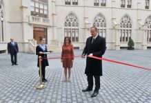Azerbaijani president attends opening of new building of Baku-Oxford School (PHOTO)