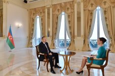 Президент Азербайджана дал интервью  телеканалу «Россия-24»