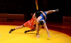 Mehriban Aliyeva attends France-Azerbaijan wrestling bout in Paris (PHOTO)