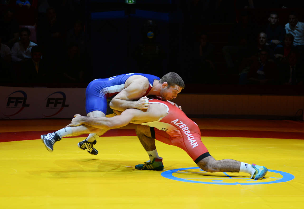 Mehriban Aliyeva attends France-Azerbaijan wrestling bout in Paris (PHOTO)