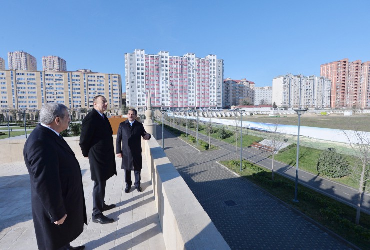 Президент Ильхам Алиев принял участие в открытии парка "Ясамал" в Баку (ФОТО)