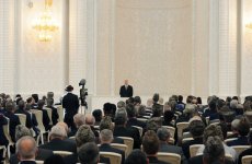 President Aliyev and his spouse attend opening of Heydar Mosque in Baku