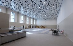 Президент Ильхам Алиев и его супруга ознакомились с ходом капремонта в Спортивно-концертном комплексе имени Гейдара Алиева  (ФОТО)