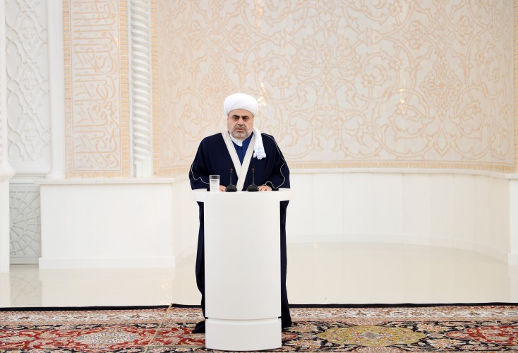 President Aliyev and his spouse attend opening of Heydar Mosque in Baku