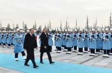 Ankara holds official welcoming ceremony of Azerbaijani president (PHOTO)