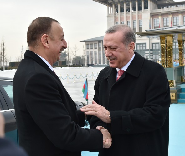 Ankara holds official welcoming ceremony of Azerbaijani president (PHOTO)